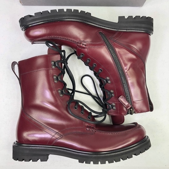 AQUATALIA Ira Calf Lace Up Leather Oxblood Boots main image 7